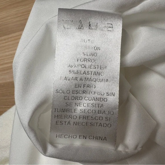 Sadie & Sage White Cottagecore Puff Sleeve Tie Back Midi Dress Boho Prairie S - Picture 12 of 13